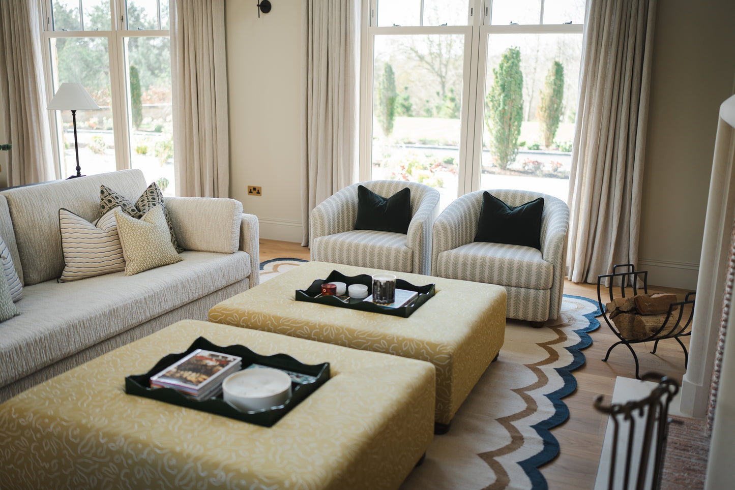 The Friendly Ottoman ~ Imogen Heath Fabric