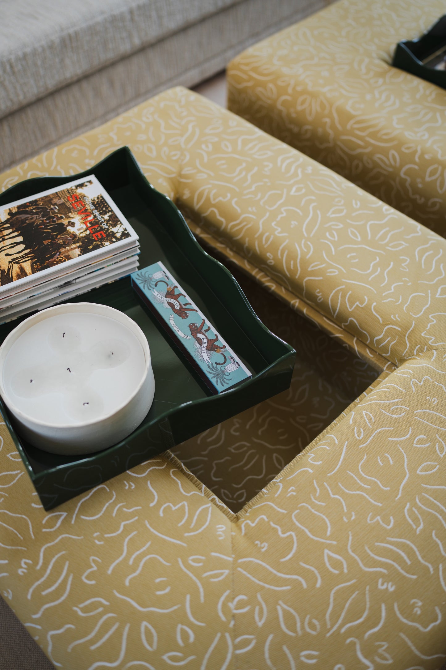 The Friendly Ottoman ~ Imogen Heath Fabric