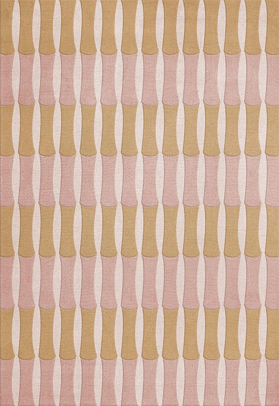ALICE CRAWLEY x LAYERED Bamboo Forest Wool Rug English Rose