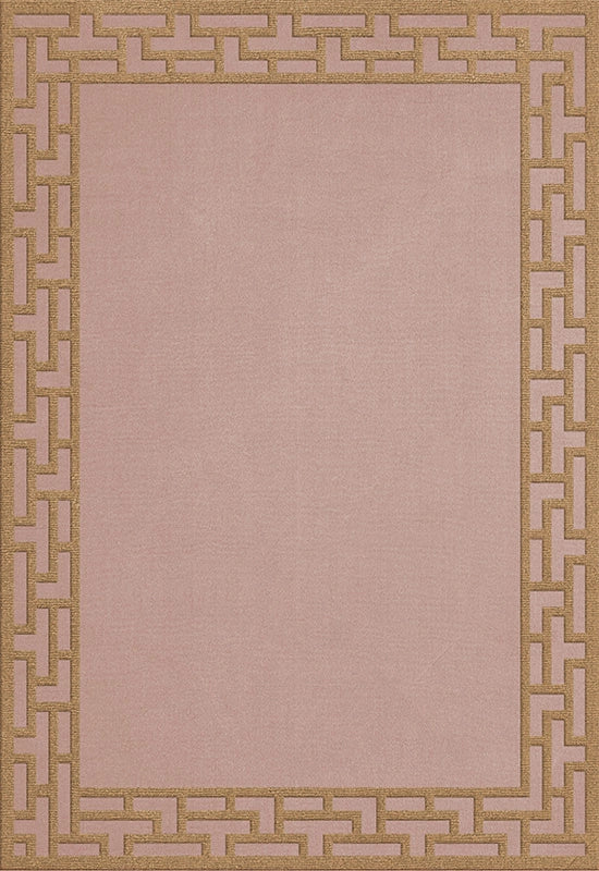 ALICE CRAWLEY X LAYERED Indochine Wool Rug English Rose