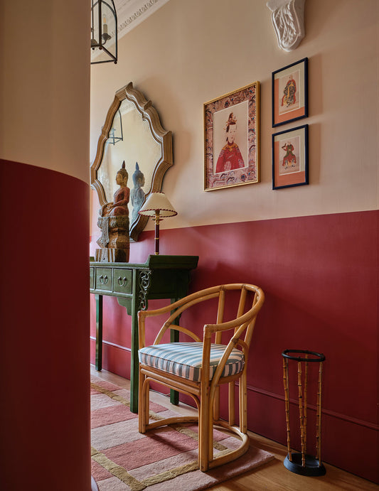 Colourful Pairs of Angraves Cane Chairs