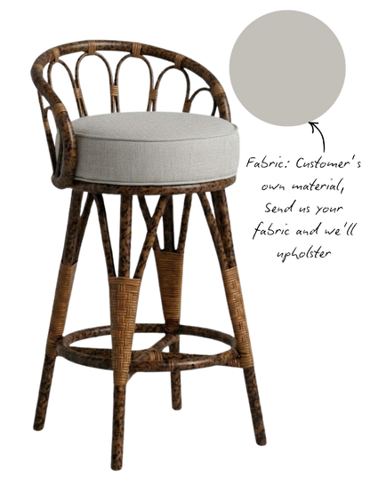 The Peacock Barstool - Tiger Stain