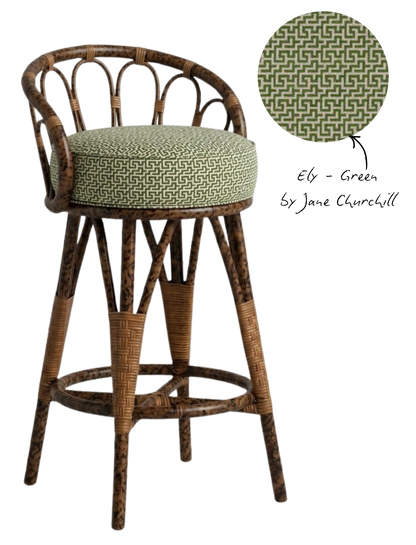 The Peacock Barstool - Tiger Stain