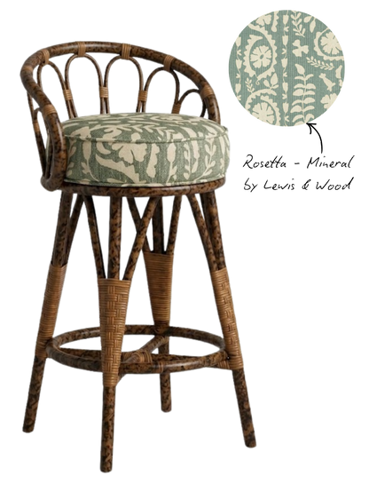 The Peacock Barstool - Tiger Stain