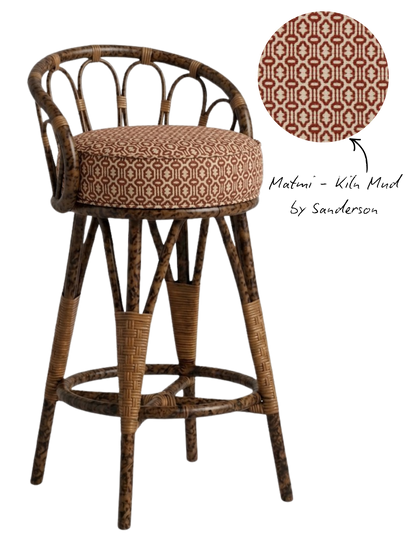 The Peacock Barstool - Tiger Stain