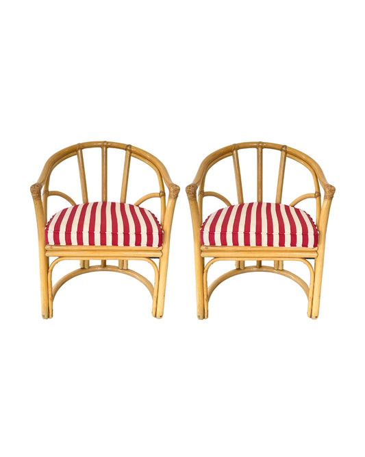 Set of 2 original Angraves Cane Dining Chairs